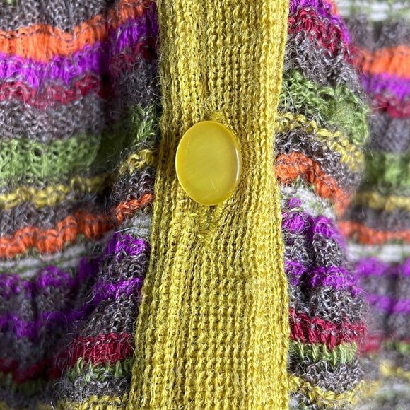 SOL Alpaca cardigan Sweater Shirt XS - Picture 5 of 6